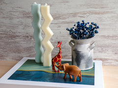 Vela geométrica Calabaza Spicy Latte