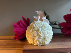 Vela bola flores (g)