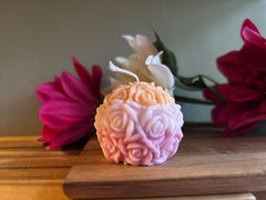 Vela bola flores (m)