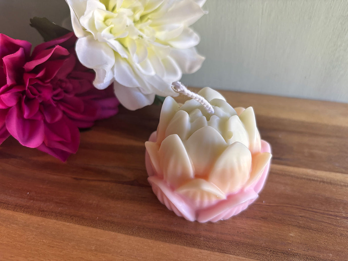 Vela flor de loto