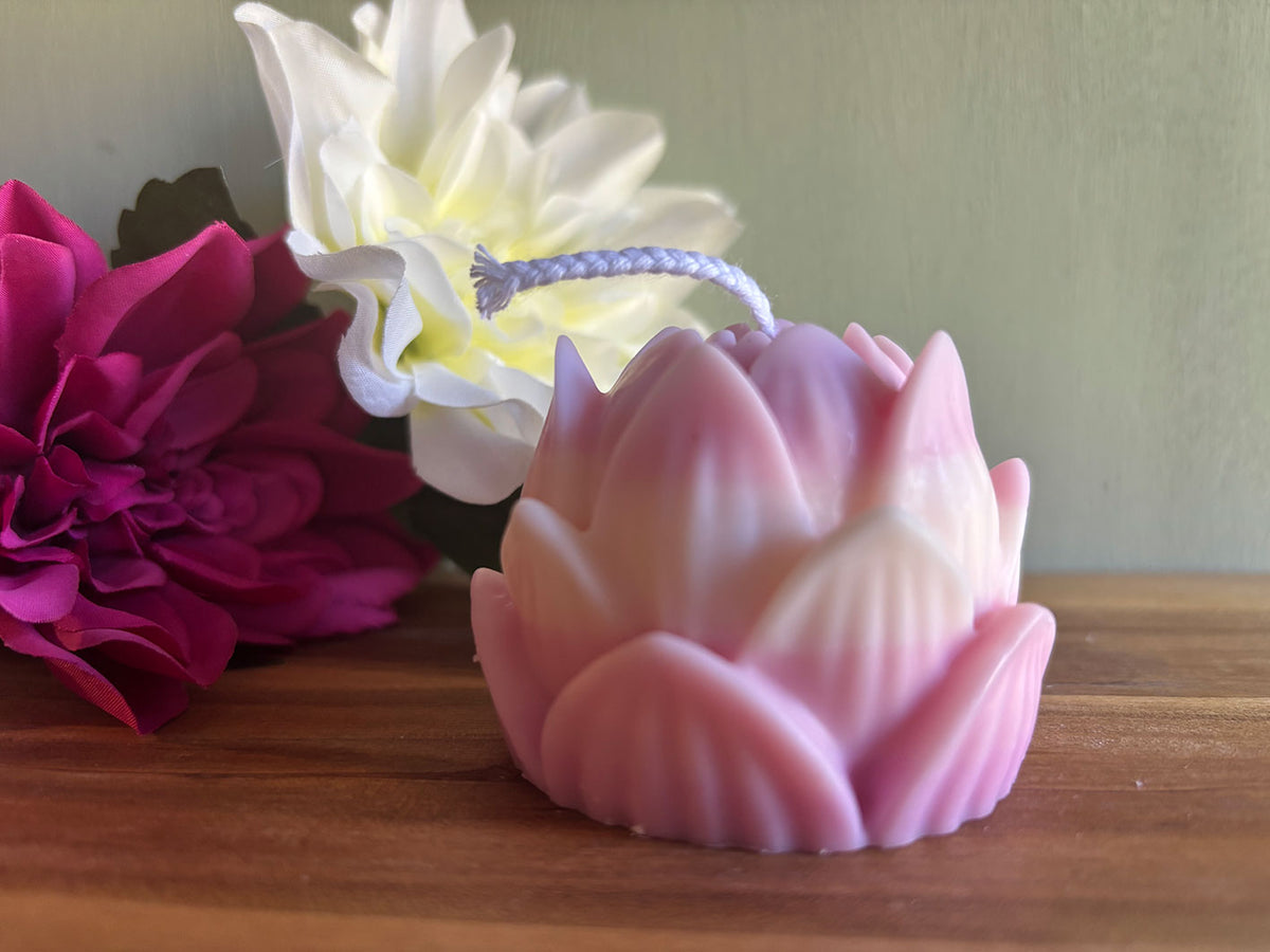 Vela flor de loto